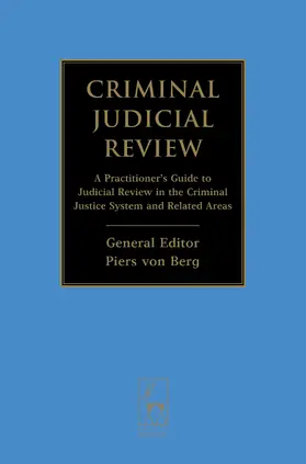 Berg |  Criminal Judicial Review | Buch |  Sack Fachmedien
