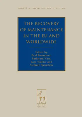 Beaumont / Hess / Walker |  The Recovery of Maintenance in the EU and Worldwide | Buch |  Sack Fachmedien