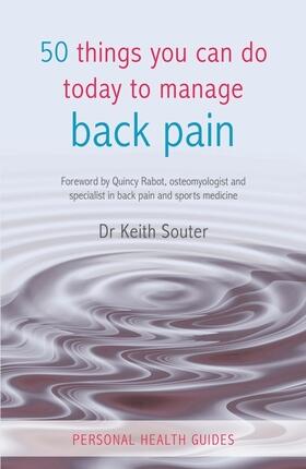 Souter |  50 Things You Can Do Today to Manage Back Pain | Buch |  Sack Fachmedien