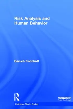Fischhoff |  Risk Analysis and Human Behavior | Buch |  Sack Fachmedien