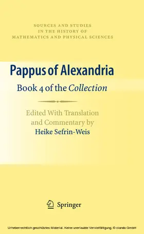 Sefrin-Weis |  Pappus of Alexandria: Book 4 of the Collection | eBook | Sack Fachmedien