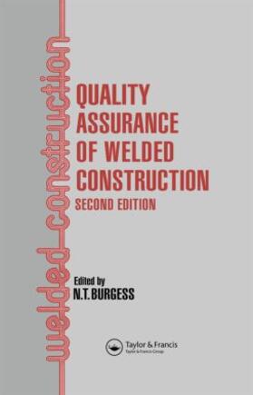 Burgess | Quality Assurance of Welded Construction | Buch | 978-1-85166-274-6 | sack.de