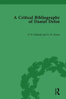 Furbank |  A Critical Bibliography of Daniel Defoe | Buch |  Sack Fachmedien