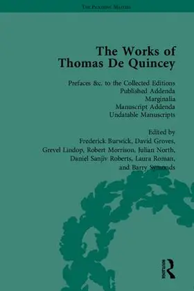 Lindop / De Quincey |  The Works of Thomas De Quincey, Part III | Buch |  Sack Fachmedien