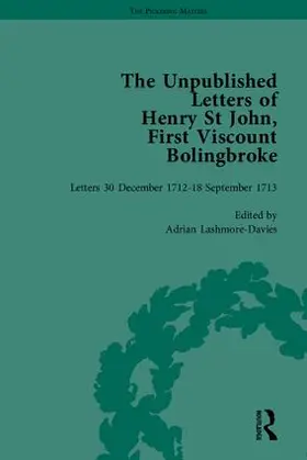 Lashmore-Davies |  The Unpublished Letters of Henry St John, First Viscount Bolingbroke | Buch |  Sack Fachmedien