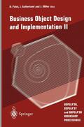 Patel / Miller / Sutherland |  Business Object Design and Implementation II | Buch |  Sack Fachmedien
