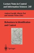 Garulli / Vicino / Tesi |  Robustness in Identification and Control | Buch |  Sack Fachmedien