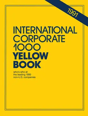 Carr / Williams / Daniel |  International Corporate 1000 Yellow Book | Buch |  Sack Fachmedien