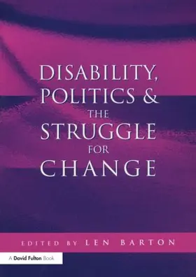 Barton |  Disability, Politics and the Struggle for Change | Buch |  Sack Fachmedien