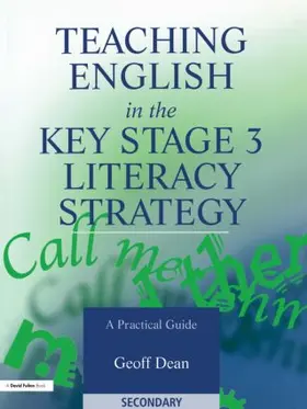 Dean | Teaching English in the Key Stage 3 Literacy Strategy | Buch | 978-1-85346-860-5 | sack.de