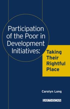 Long | Participation of the Poor in Development Initiatives | Buch | 978-1-85383-760-9 | sack.de