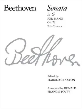 Craxton / Tovey |  Piano Sonata in G (Alla Tedesca), Op. 79 | Sonstiges |  Sack Fachmedien