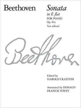 Craxton / Tovey |  Piano Sonata in E flat (Les Adieux), Op. 81a | Sonstiges |  Sack Fachmedien