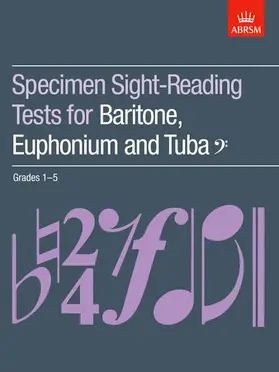 ABRSM |  Specimen Sight-Reading Tests for Baritone, Euphonium and Tuba, Bass Clef, Grades 1-5 | Sonstiges |  Sack Fachmedien