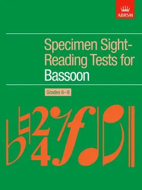 ABRSM |  Specimen Sight-Reading Tests for Bassoon, Grades 6-8 | Sonstiges |  Sack Fachmedien