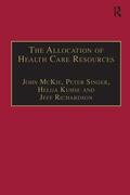 McKie / Singer / Kuhse |  The Allocation of Health Care Resources | Buch |  Sack Fachmedien