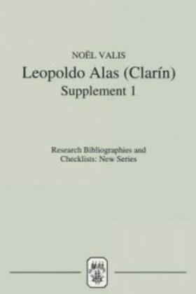 Valis, Noël |  Leopoldo Alas [Clarín] | Buch |  Sack Fachmedien