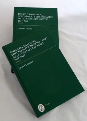 Crosby |  Indice Onomástico, Toponímico Y Bibliográfico de Las Cartas de Jesuitas, 1634-1648 | Buch |  Sack Fachmedien