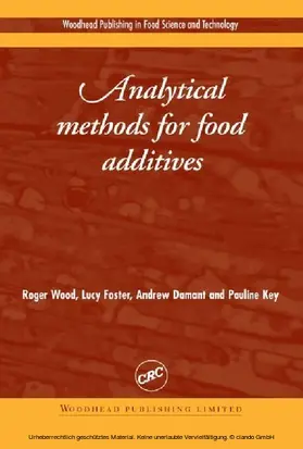 Wood / Foster / Damant |  Analytical Methods for Food Additives | eBook | Sack Fachmedien