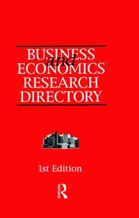 Business and Economics Research Directory | Buch |  Sack Fachmedien