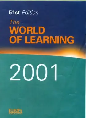  World Of Learning 2001 | Buch |  Sack Fachmedien