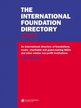 Hartley |  The International Foundation Directory 2002 | Buch |  Sack Fachmedien