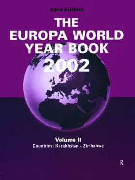 Europa |  Europa World Year Bk 2002 V2 | Buch |  Sack Fachmedien