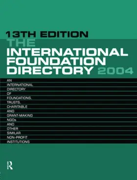Hartley |  The International Foundation Directory 2004 | Buch |  Sack Fachmedien