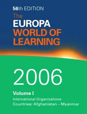  The Europa World of Learning 2006 | Buch |  Sack Fachmedien