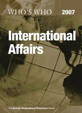 Elster |  Who's Who in International Affairs 2007 | Buch |  Sack Fachmedien