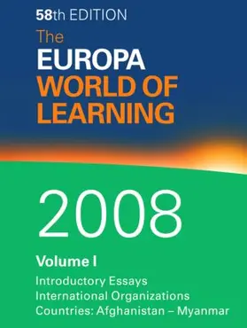  The Europa World of Learning 2008 | Buch |  Sack Fachmedien