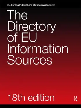  The Directory of EU Information Sources | Buch |  Sack Fachmedien