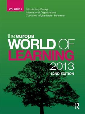 Publications | The Europa World of Learning 2013 | Buch | 978-1-85743-654-9 | sack.de