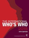 Publications |  The International Who's Who 2015 | Buch |  Sack Fachmedien
