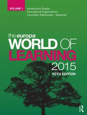 Europa Publications |  The Europa World of Learning 2015 | Buch |  Sack Fachmedien