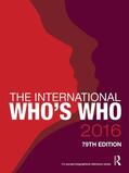 Publications |  The International Who's Who 2016 | Buch |  Sack Fachmedien