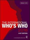 Publications |  The International Who's Who 2018 | Buch |  Sack Fachmedien