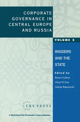 Rapaczynski / Frydman / Gray |  Corporate Governance in Central Europe and Russia | Buch |  Sack Fachmedien