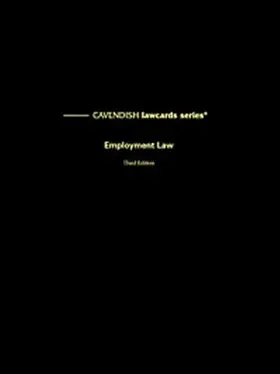 Routledge-Cavendish |  Cavendish: Employment Lawcards | Buch |  Sack Fachmedien