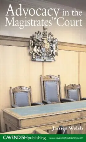 Welsh |  Advocacy in the Magistrates' Court | Buch |  Sack Fachmedien