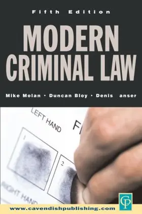 Molan |  Modern Criminal Law | Buch |  Sack Fachmedien