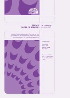  The CIC Scope of Services Handbook | Buch |  Sack Fachmedien