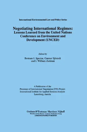 Spector / Sjöstedt / Zartman | Negotiating International Regimes: Lessons Learned from the United Nations Conference on Environmental and Development (UNCED) | Buch | 978-1-85966-077-5 | sack.de
