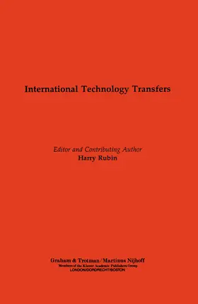 Rubin | International Technology Transfers | Buch | 978-1-85966-175-8 | sack.de