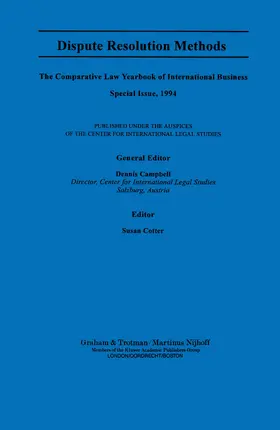 Campbell | Dispute Resolution Methods | Buch | 978-1-85966-180-2 | sack.de