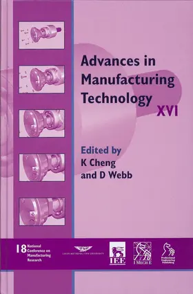 Cheng / Webb |  Advances in Manufacturing Technology XVI - Ncmr 2002 | Buch |  Sack Fachmedien