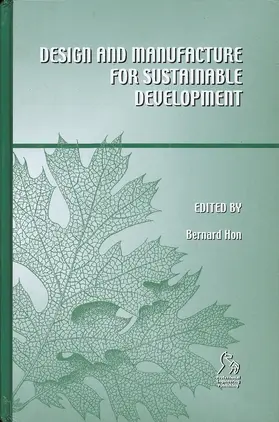 Hon |  Design and Manufacture for Sustainable Development | Buch |  Sack Fachmedien