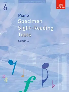 ABRSM |  Piano Specimen Sight-Reading Tests, Grade 6 | Buch |  Sack Fachmedien
