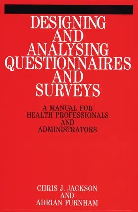 Jackson / Furnham |  Designing and Analysis Questionnaires | Buch |  Sack Fachmedien