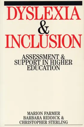 Farmer / Riddick / Sterling |  Dyslexia and Inclusion | Buch |  Sack Fachmedien